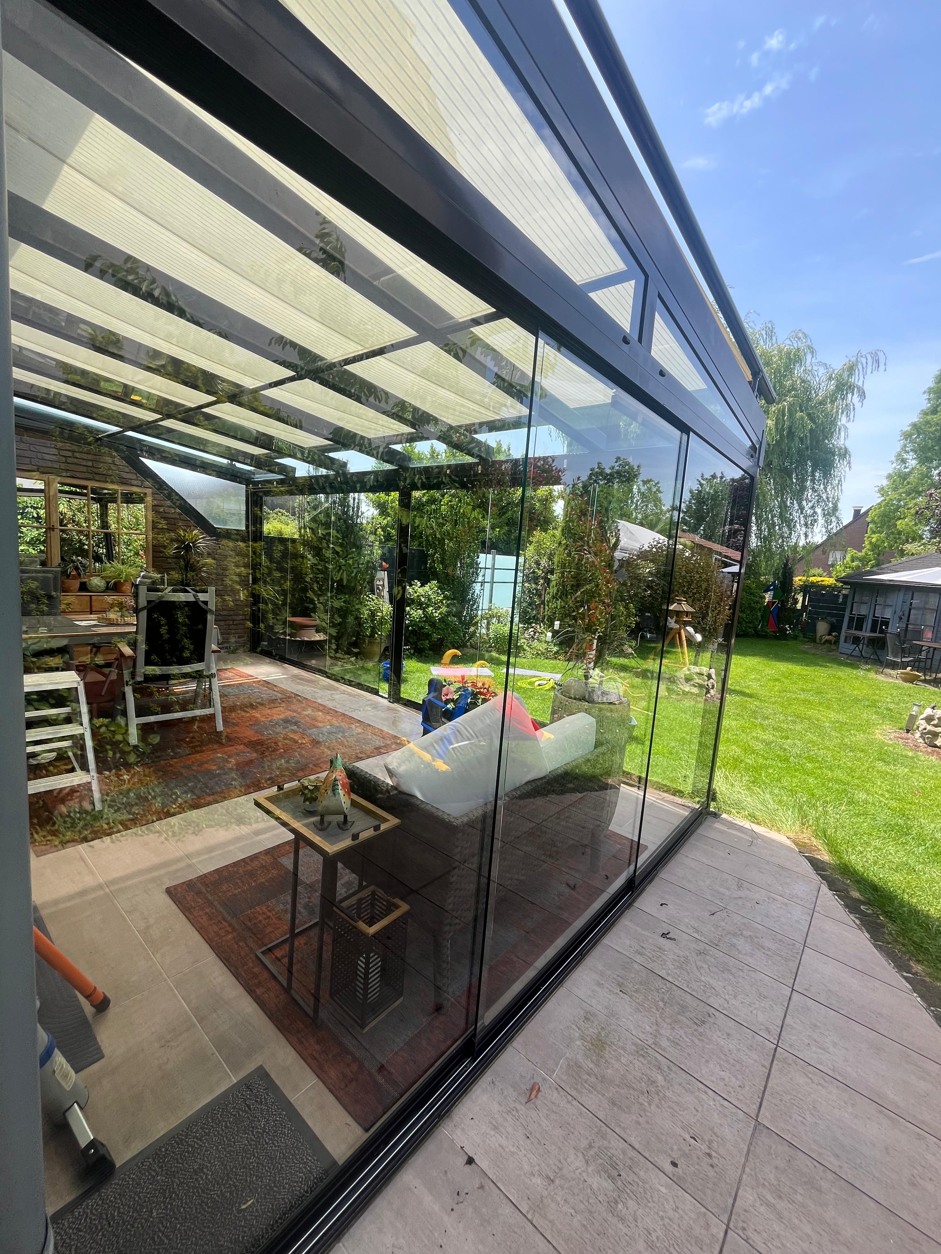 Gereinigte Glasflächen